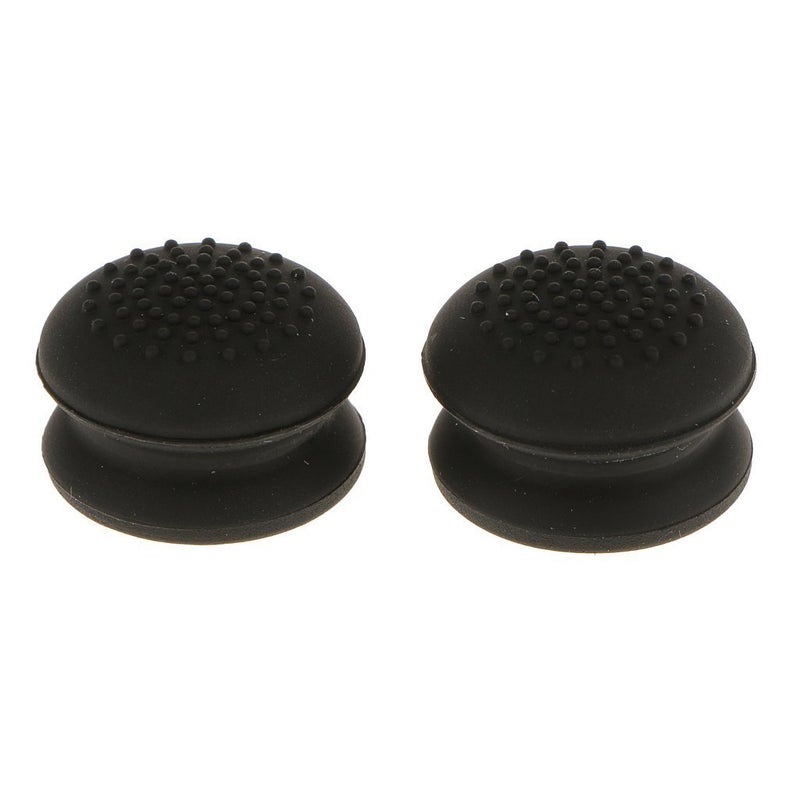 Ambertown 2 x Analog Gamepad Raised Antislip Thumb Stick Grips Thumbsticks Joystick Cap Cover for PS4, PS3, Xbox 360, Xbox One Controller (Black) - Image 1